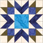 15 Inch Blueberry Pie Star Block Template Craftsy Quilt Blocks