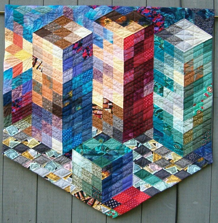 152 Best 3D Quilts Images On Pinterest 3d Quilts Optical 