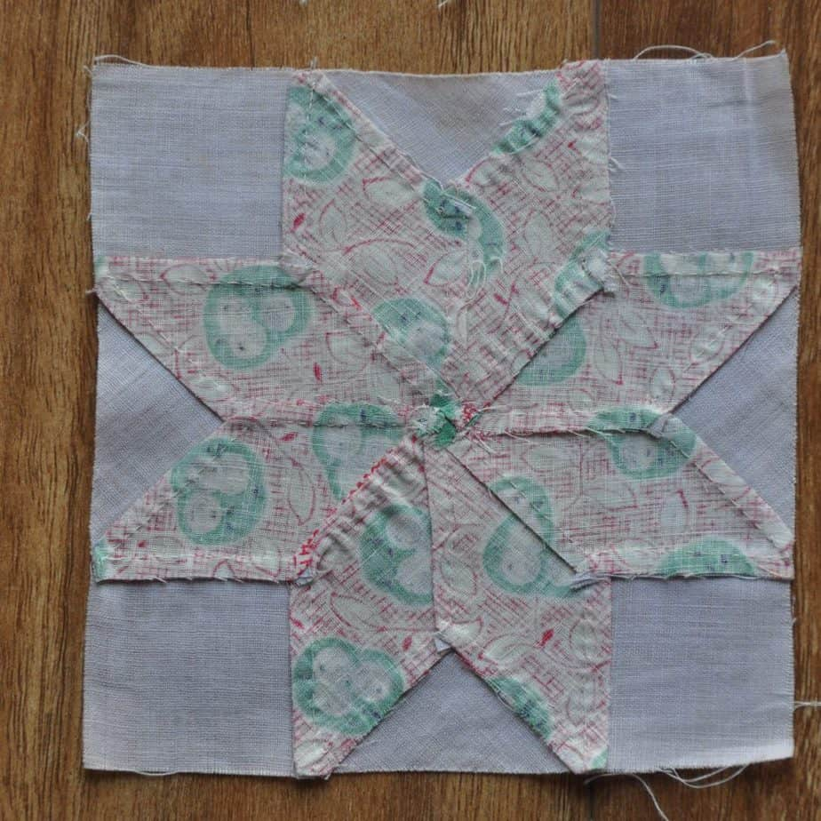 9 X 1920 s Eight Pointed Lemoyne Star Quilt Blocks 6 5 X 6 5 Set
