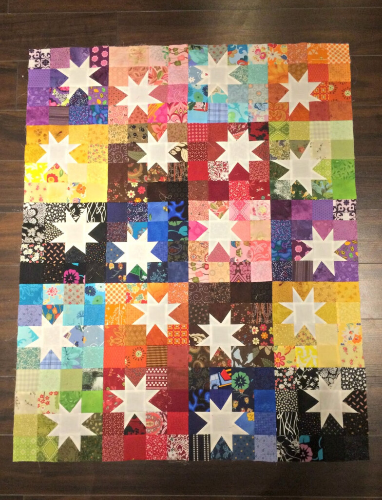 Ariane Quilts My 16 patch Star Quilt Progress 