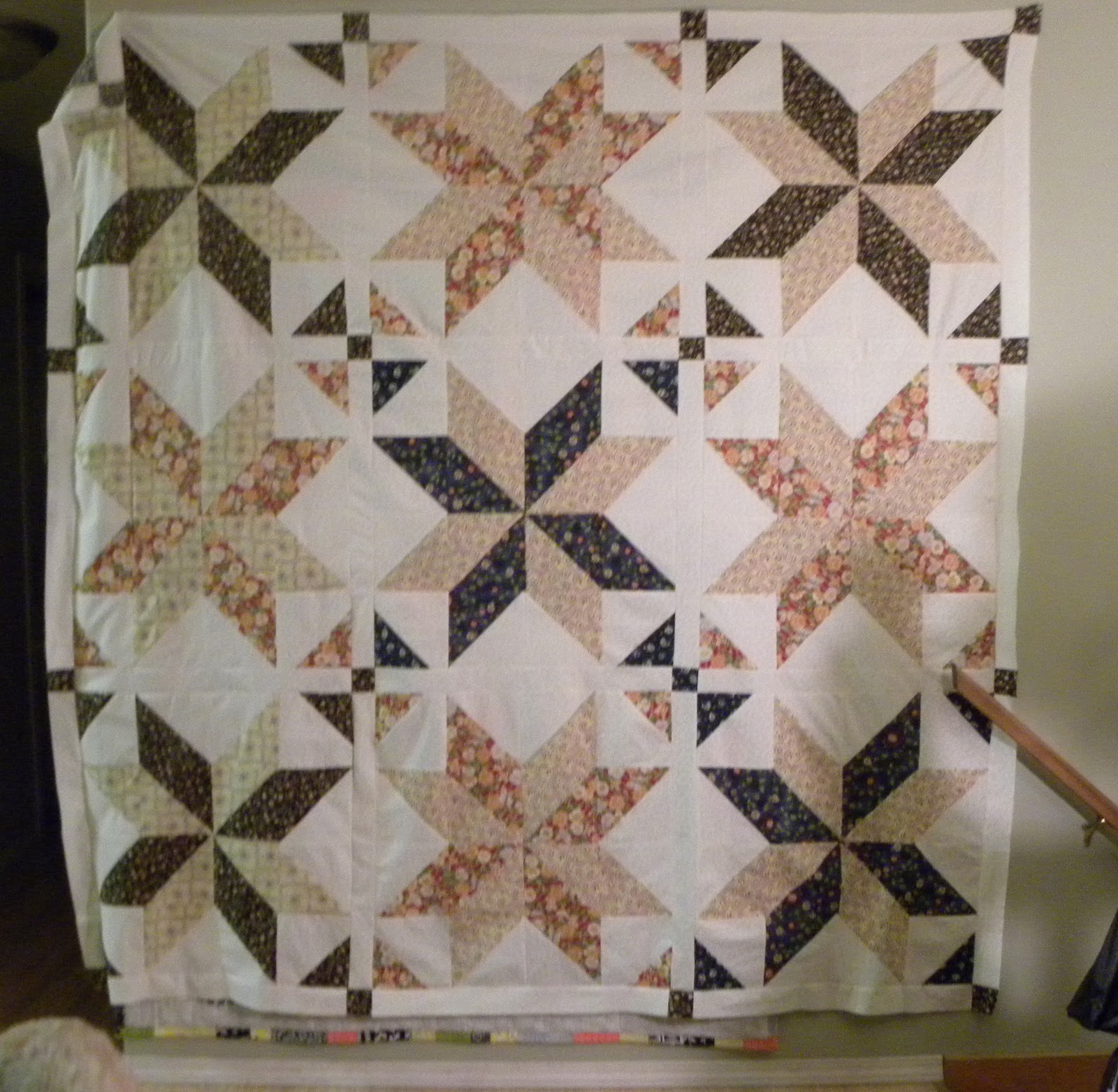 ARt By Rhoda Forbes Big Star Block Quilt