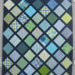 Charm Squares On Point Quilt With Link To Tutorial to Save You Doing