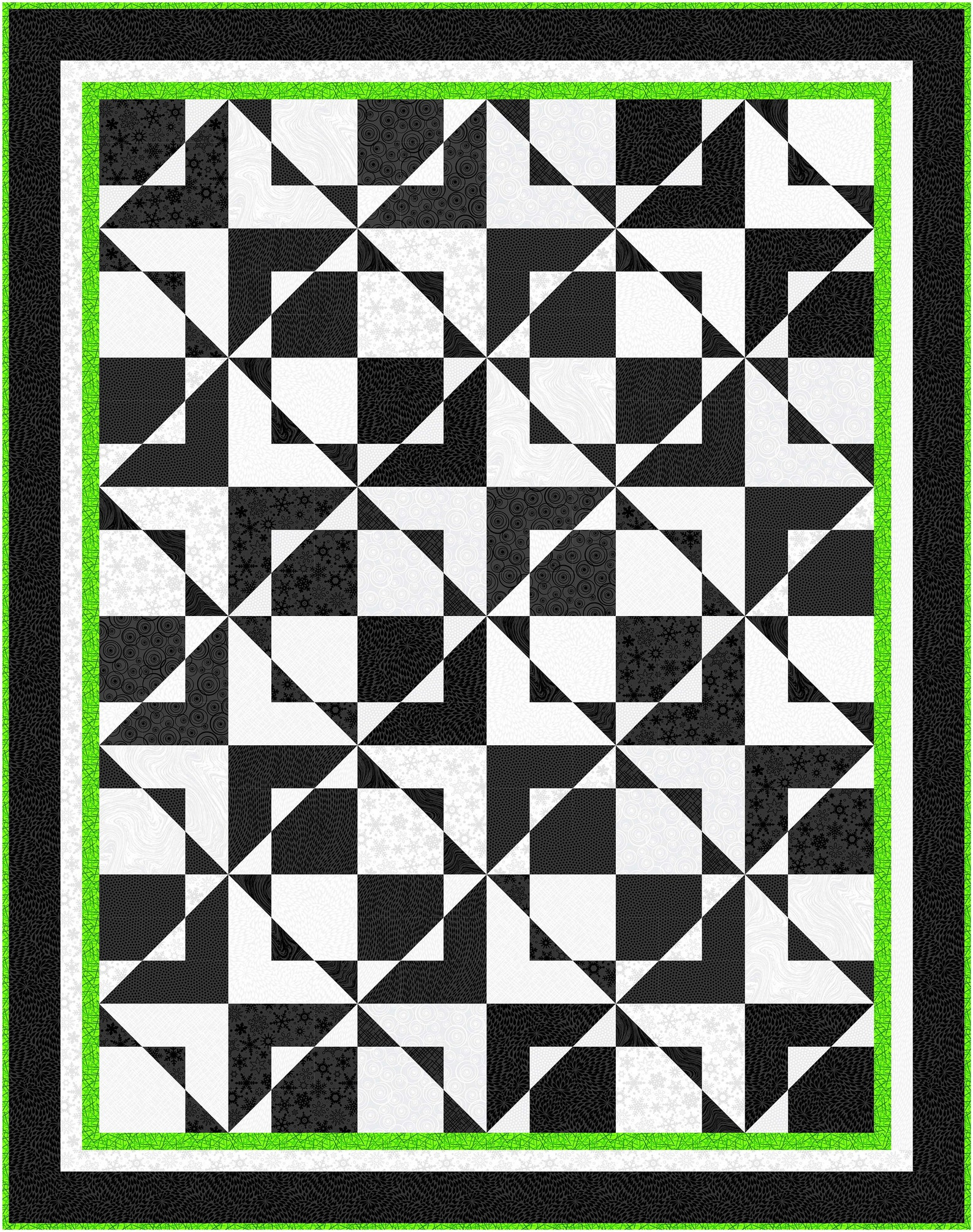 Chip Off The Old Block Multi Sized Quilt Pattern Easy To Etsy