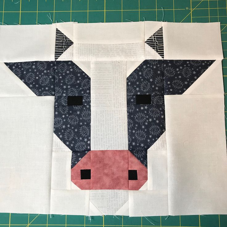 Cow Head Pattern By Sew Fresh Quilts Farm Quilt Patterns Animal 