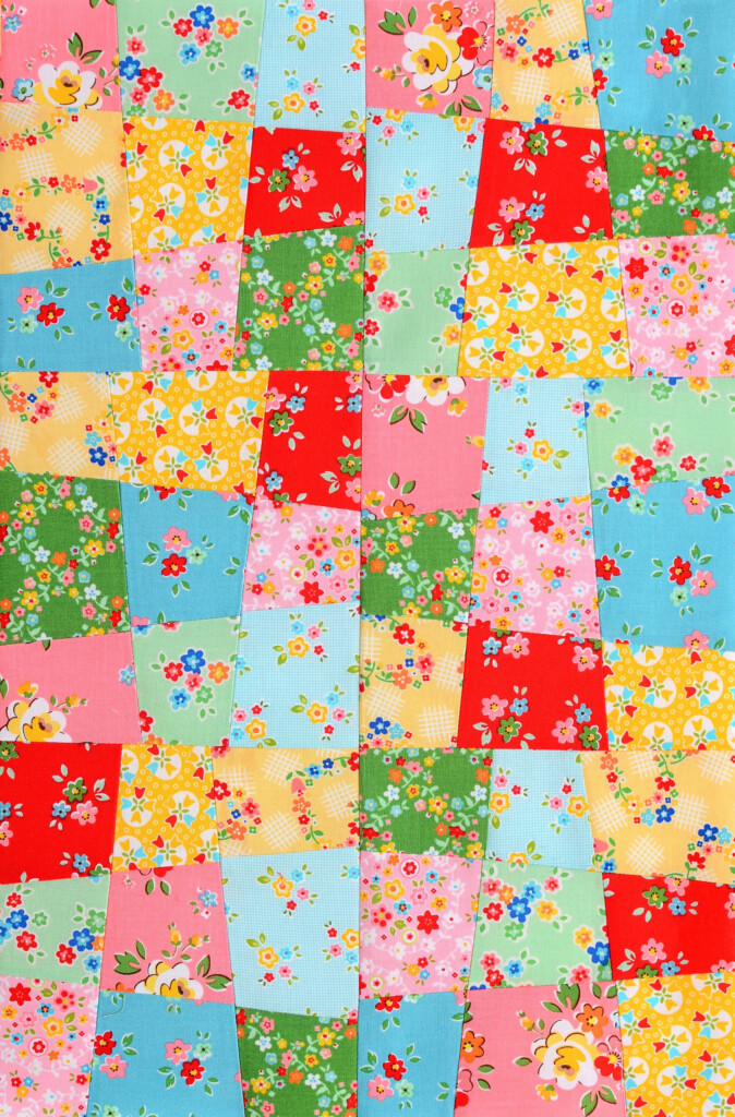Crazy Nine Patch Quilt Block Patchworken Fuer Anfaenger Ellis Higgs