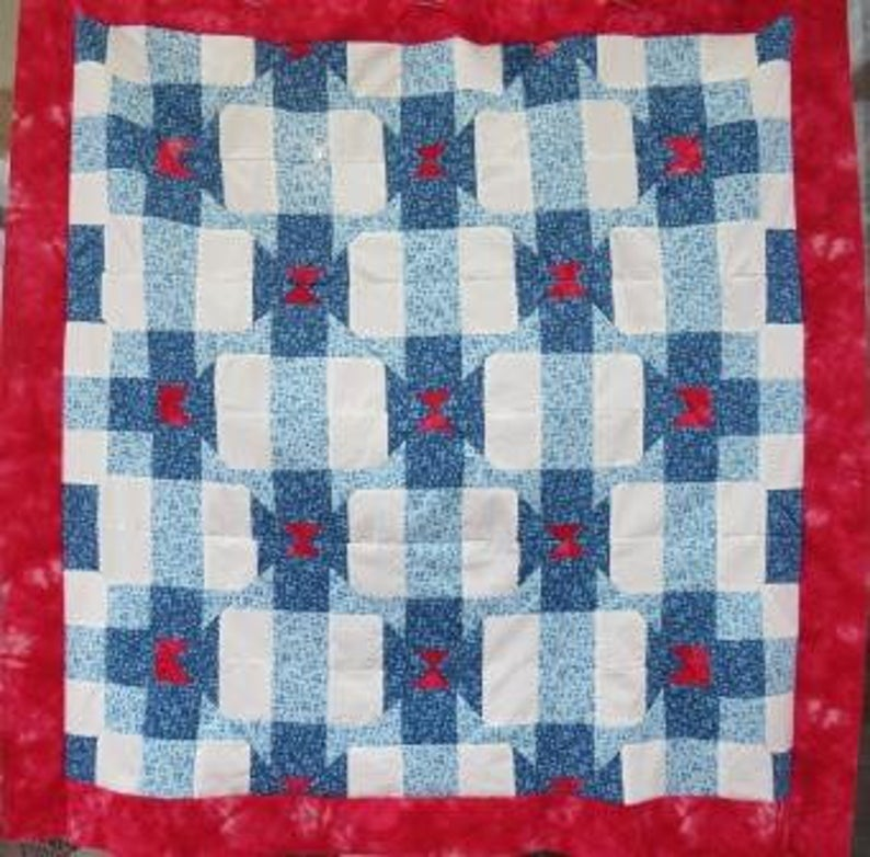 Disappearing Five Patch Quilt Pattern Digital Etsy Quilt Patterns