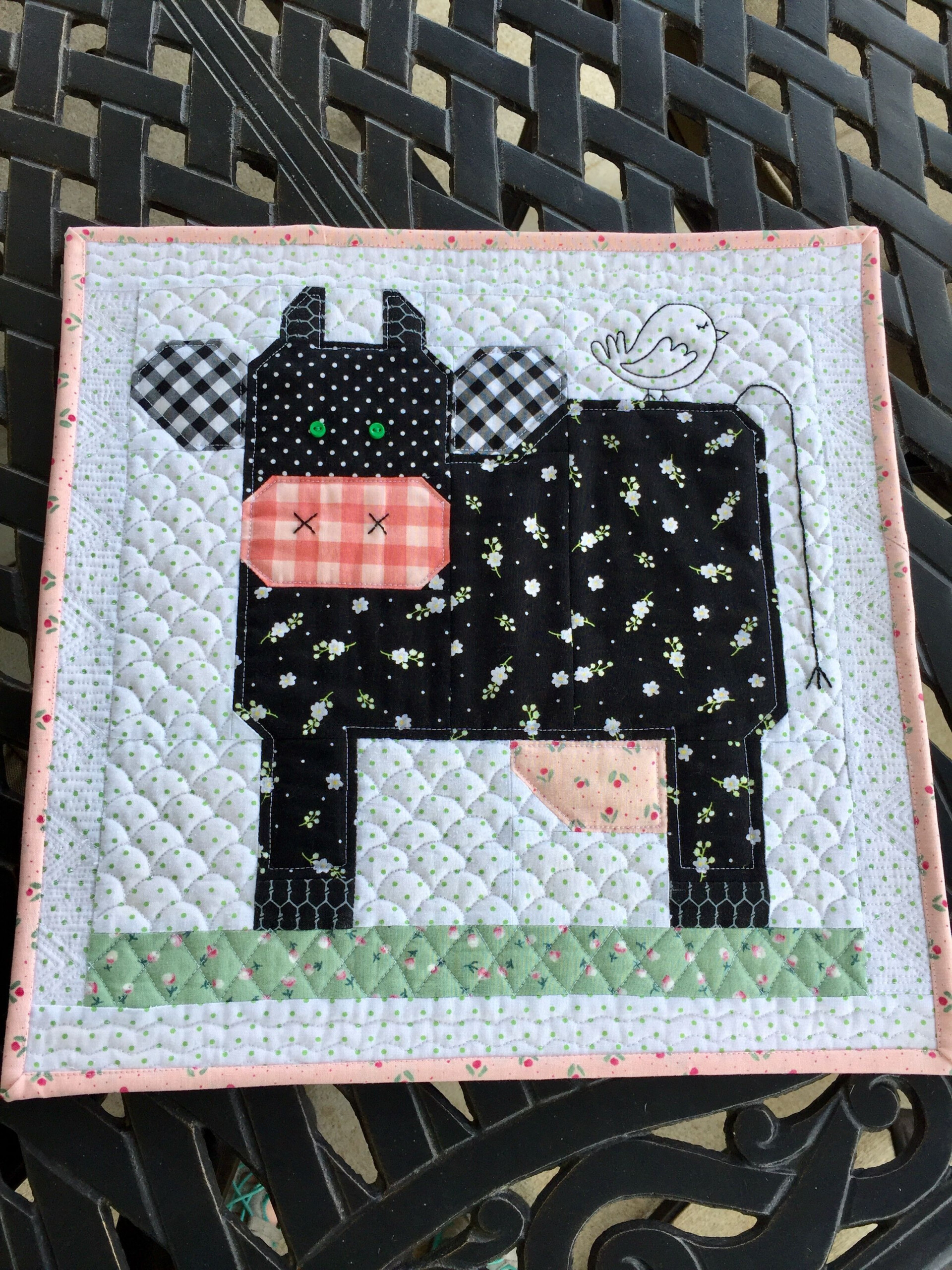 Farm Girl Vintage Cow Block Google Search Farm Quilt Farm Animal
