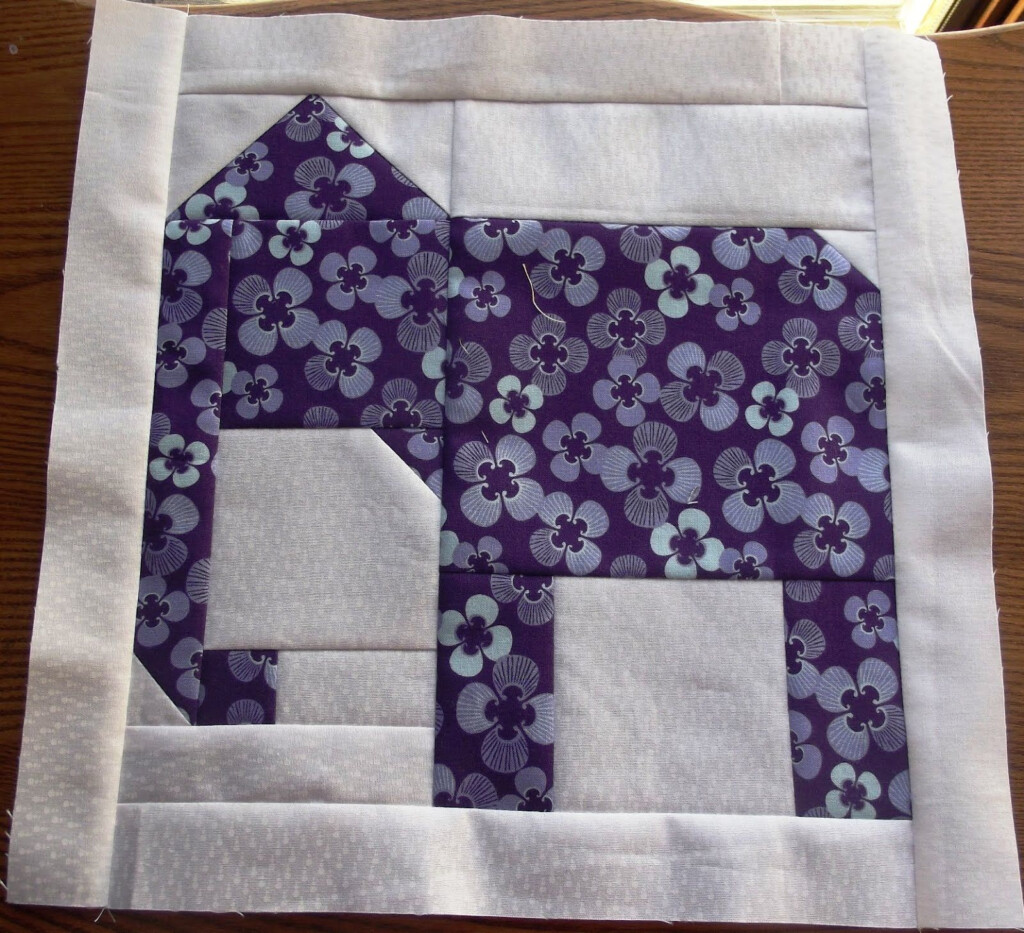 February 2012 Elephant Quilts Pattern Elephant Quilt Block Elephant 