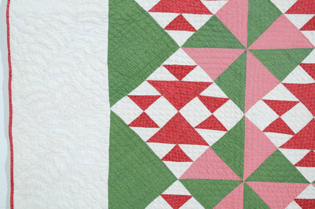 Fox And Geese Quilt With Pinwheels For Sale At 1stdibs