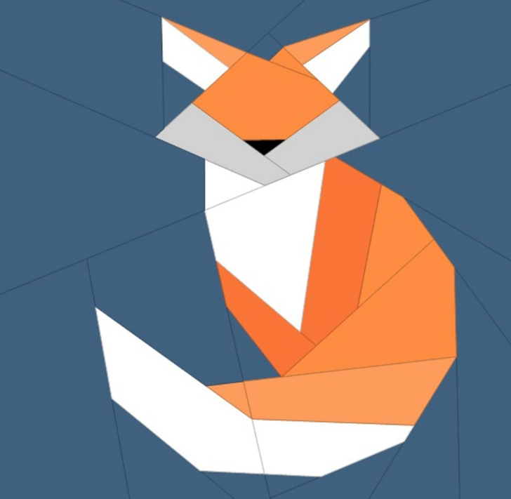 Free Quilt Pattern Fox Fox Quilt Paper Pieced Quilt Patterns Quilt 