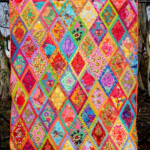Gone Aussie Quilting Bordered Diamond Quilt Finish Kaffe Fassett