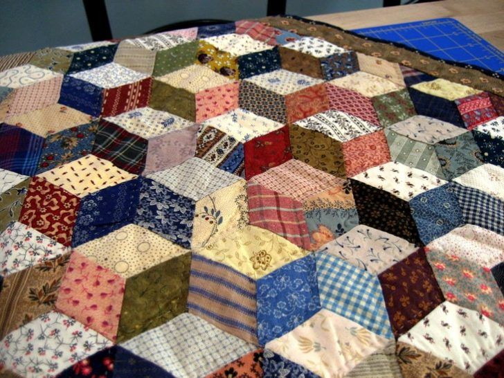 Good Tumbling Blocks Quilt Pattern And Brilliant Ideas Of A Sentimental 