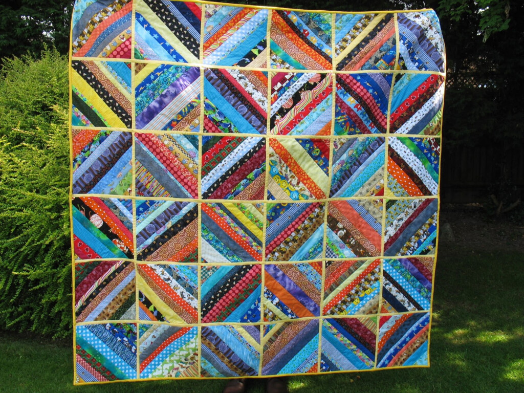 Koshka2 Quilts QAYG String Quilt Finished