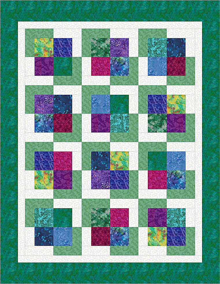 L Block Quilt 5 A This Computer illustrated L Block Quilt Flickr