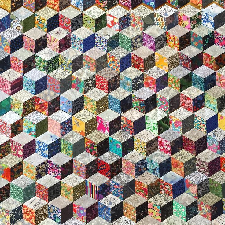 Liberty Of London English Paper Pieced Diamonds 60 Degree Tumbling