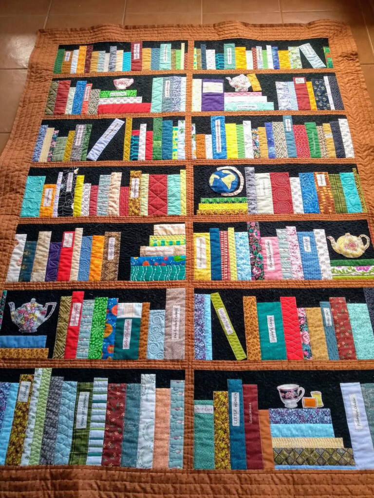 My Purple Patch Books Galore Book Quilt Quilts Crazy Quilts