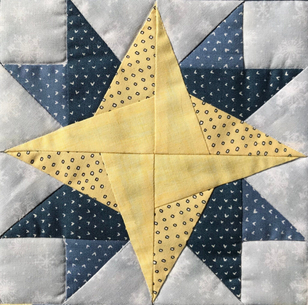 North Star PDF Quilt Block Pattern Etsy Star Quilt Patterns 