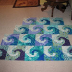 Ocean Waves Quilt Block For Ocean beach Nursery Nursery Ocean