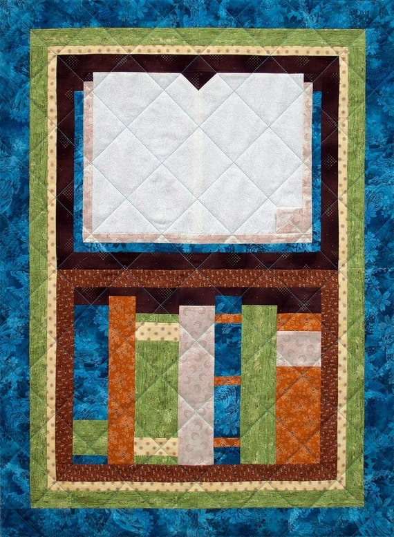 Open Book Patchwork Quilt Block Pattern