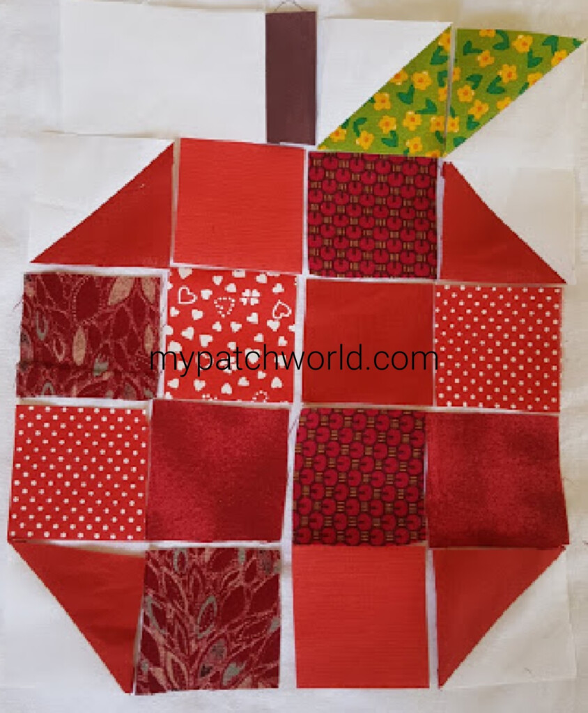 Patchwork Apple Quilt Block All About Patchwork And Quilting
