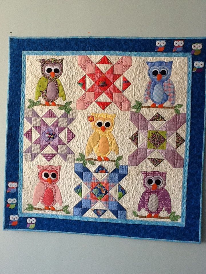Pin By Gloria Bell On Quilts I Love Owl Quilt Owl Quilt Pattern Quilts