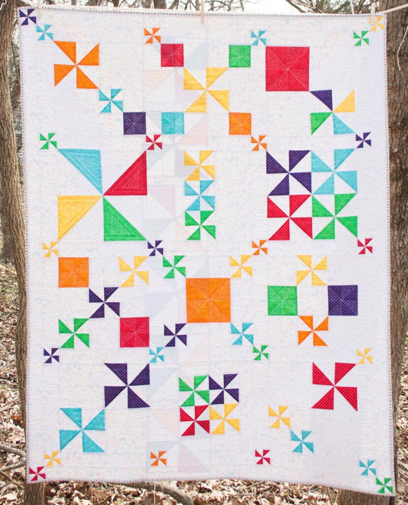 Pinwheel Party Quilt Pattern PDF Etsy Pinwheel Quilt Block 