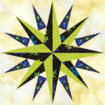 Pioneer s Compass Quilt Block Pattern Mariners Compass Quilt
