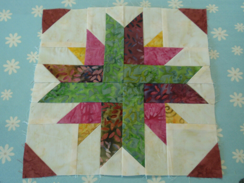 Quilt Block Tutorial Quasar Wedding Dress Blue