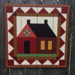 Schoolhouse Barn Quilt On Western Red Cedar Etsy Painted Barn