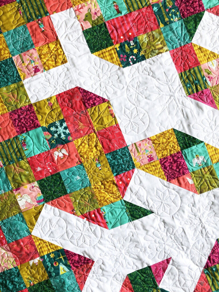 Snowflake Quilt PDF Pattern Modern Handcraft Snowflake Quilt Quilt 