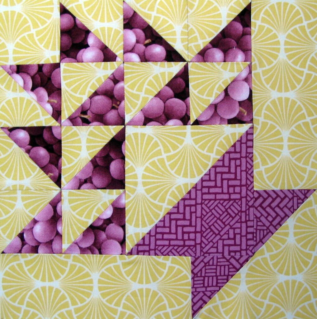 Starwood Quilter Grape Basket Quilt Block