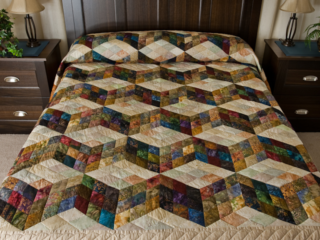 Tumbling Blocks Nine Patch Queen