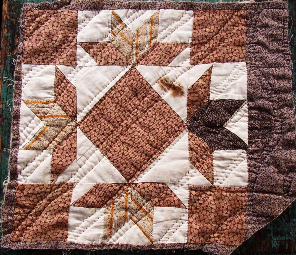 VINTAGE QUILT BLOCK Browns Late 1800 S Great Fabrics Etsy Quilts 