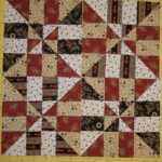 Welcome Home Farm Pinwheel Disappearing 4 Patch Quilt Block