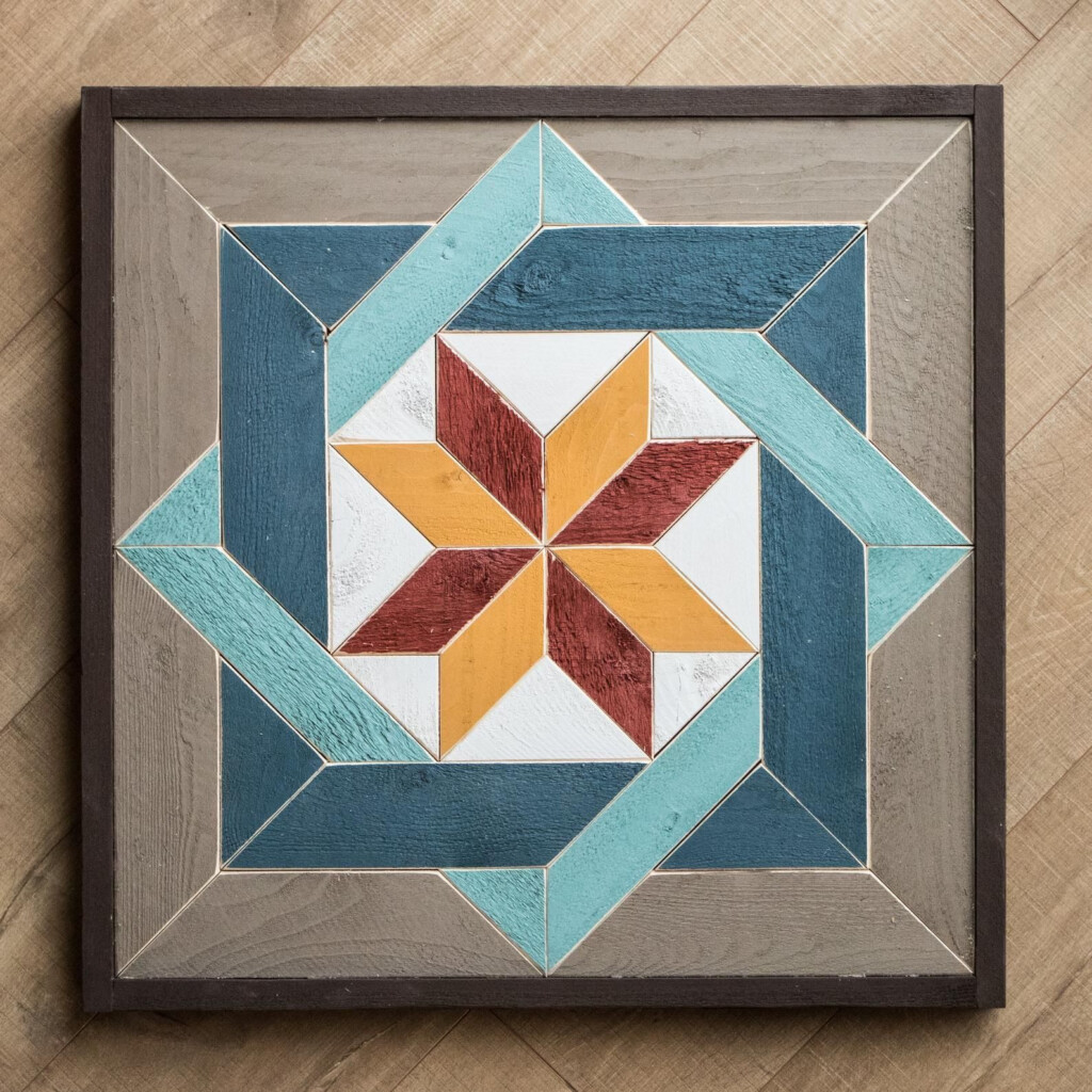 Wood Quilt Square Reclaimed Wall Art Handmade Quilt Block Etsy 