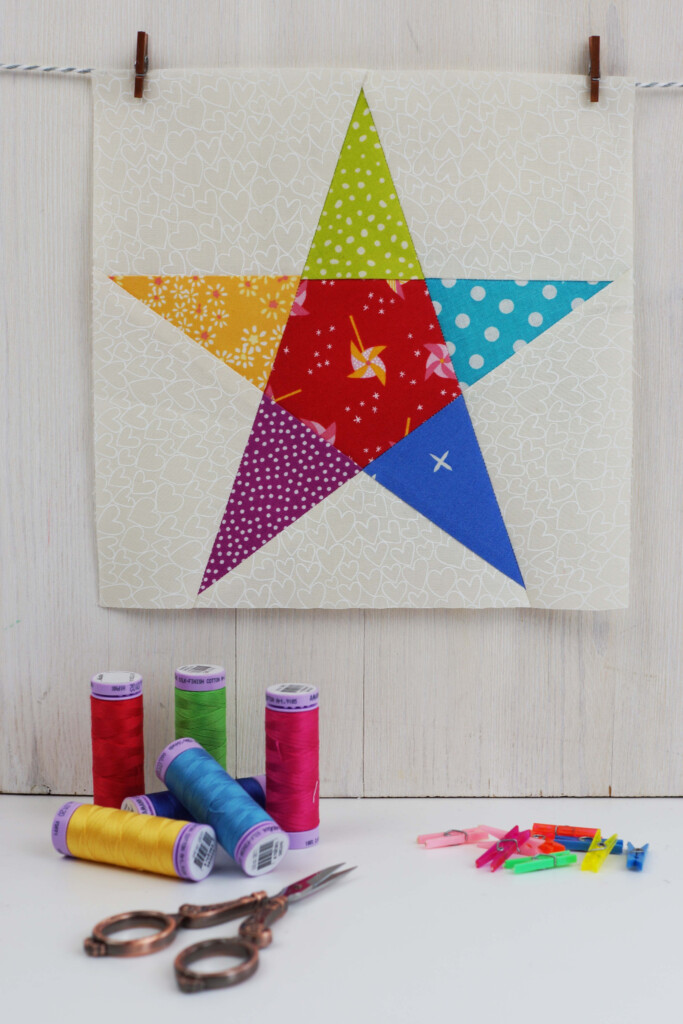 5 Point Star Quilt Block Pattern 5 Point Star Quilt Block Pattern 
