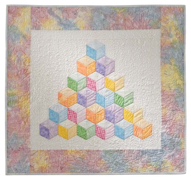 ABC 3 D Tumbling Blocks Quilt With Marci Baker Tumbling Blocks 