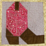 Boot quilt block pattern Cowboy Boots2 Cowboy Quilt Quilt Block
