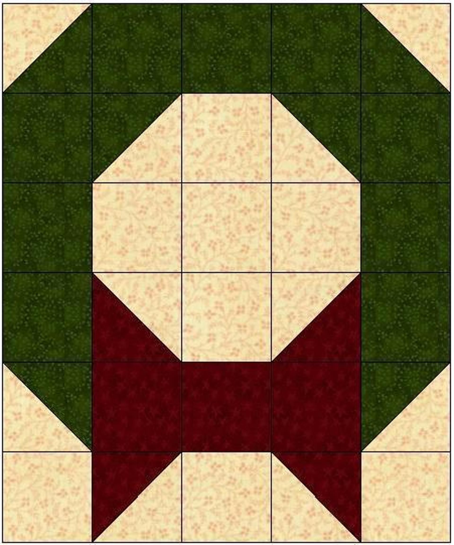 Christmas Wreath Quilt Block Pattern Craftsy Christmas Quilt Blocks